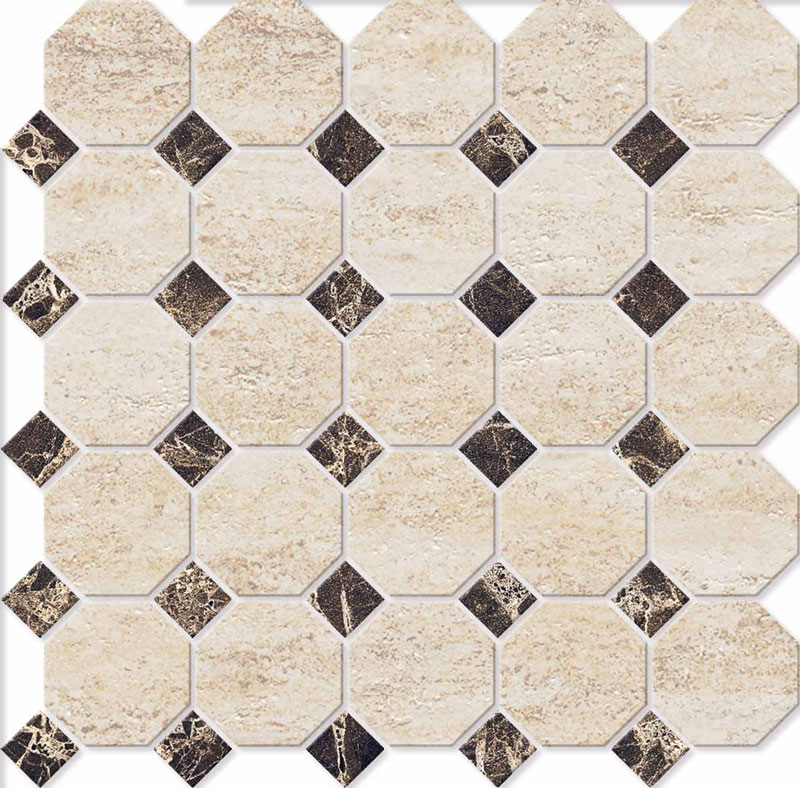 Mosaico Octagon Small JZ02 EL03 30x30